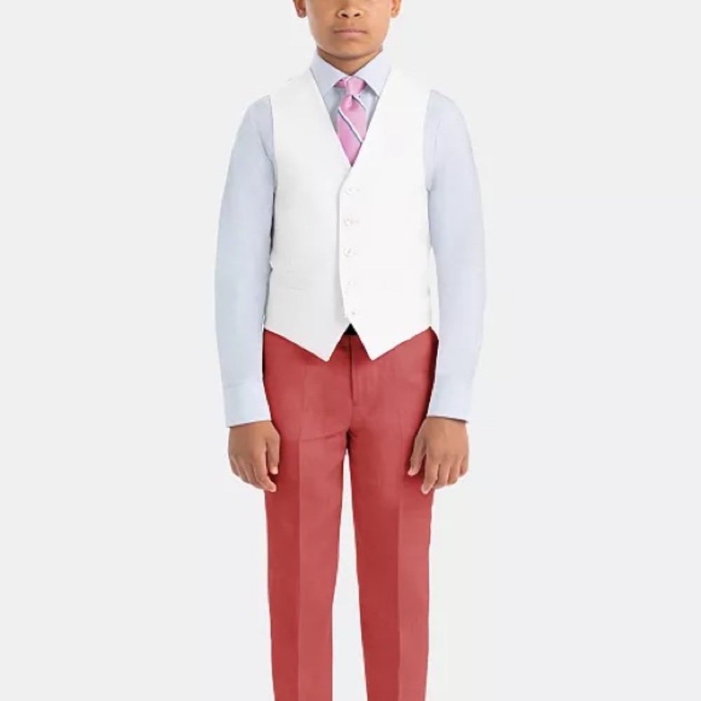 Boys tuxedo White Vest